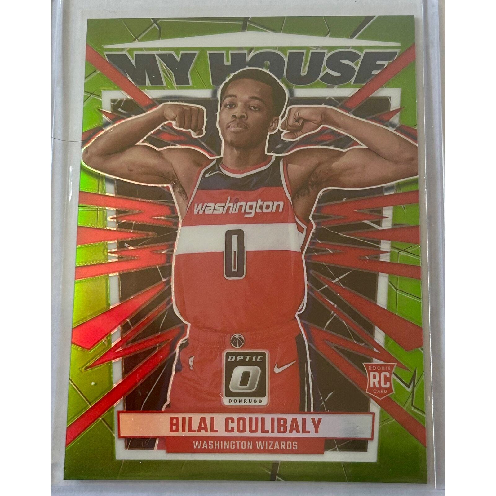 2023-24 Optic Bilal Coulibaly Rookie My House Lime Green /149 Washington Wizards