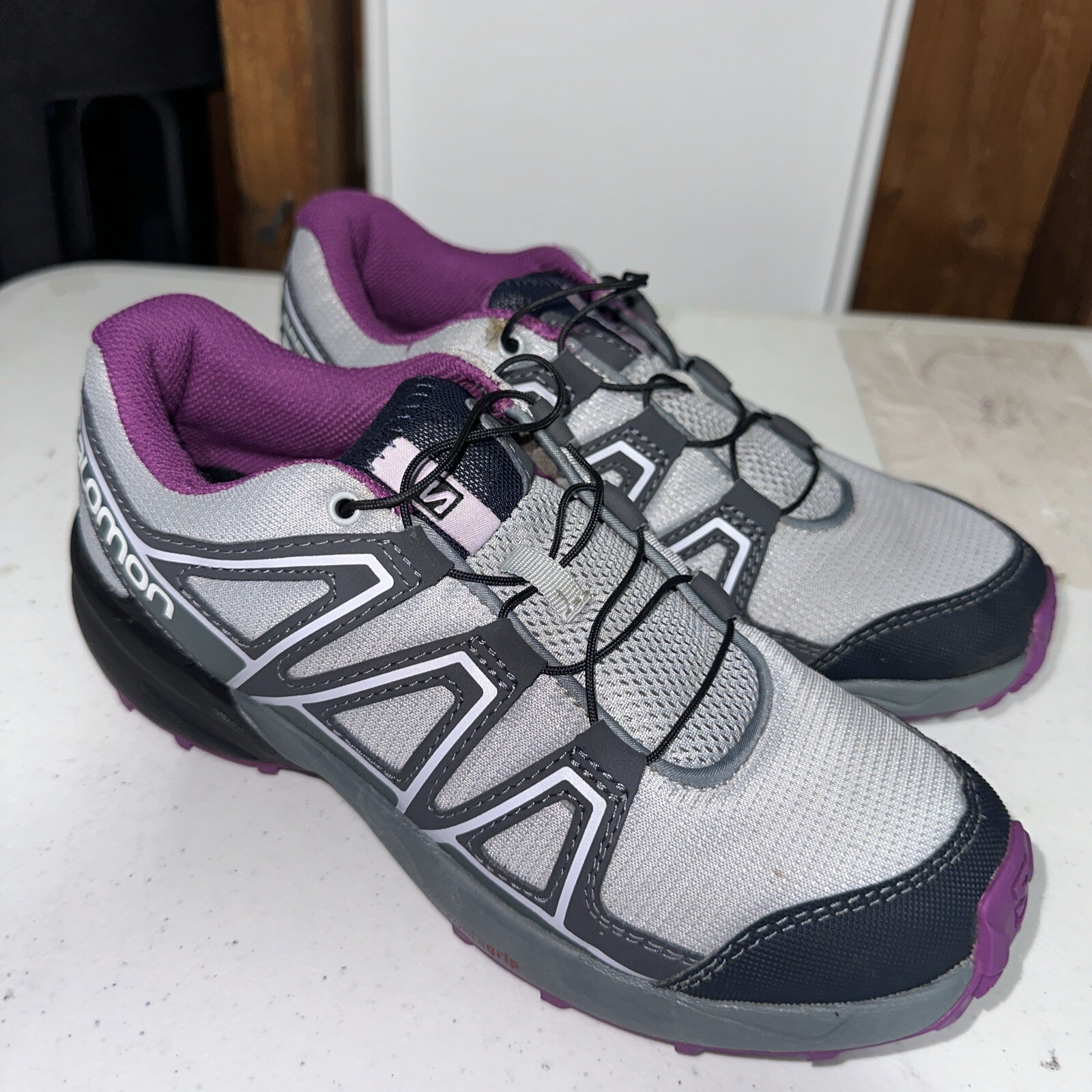 SALOMON Scarpe da corsa Salomón Speedcross da donna taglia 4 grigie pueble