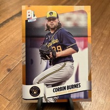 2024 Big League Base Uncommon Electric Orange Foil # 230 Corbin Burnes