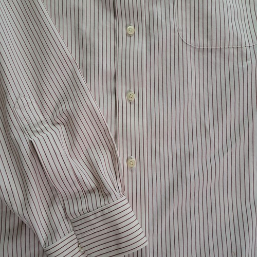 Brooks Brothers Shirt Mens Size 17/34 White Red Striped Long Sleeve Button Up - Picture 5 of 11