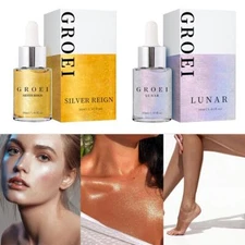 -Face Highlighter Cream Liquid Small Bulb Shape Glitter Shimmer Face Brighten