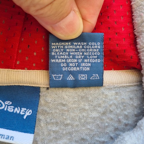 Walt Disney World Micky Mouse Hoodie Womens 1XL Gray Fleece Full Zip - Picture 5 of 17