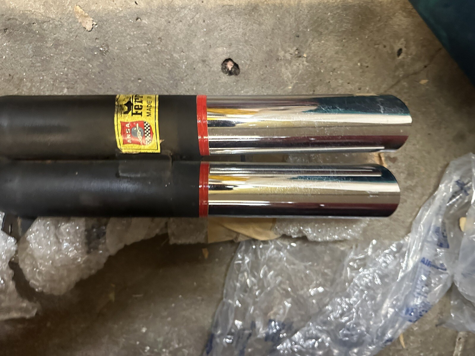Ferrari 330 GTC - GTS ANSA Rear Muffler Right And left Sides NOS Original