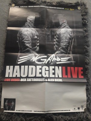 HAUDEGEN  * TOUR PLAKAT * POSTER * EN GARDE Tour 2013 * 