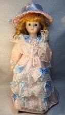 Porcelain doll "Heidi" (592) 16"(41cm), Vintage Rare Retro Doll