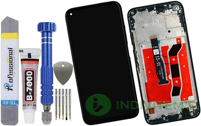 Für Huawei P40 Lite JNY-L21A Display Komplettes Bildschirm LCD + Touch Rahmen