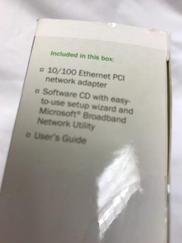 Sealed Microsoft Ethernet PCI Adapter MN-130 10/100 Broadband Networking - Picture 5 of 7