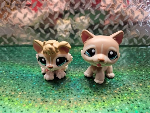 Littlest Pet Shop LPS Authentic #1012 #1013 Husky family Mom & Baby Puppy Mommy - Picture 2 of 3