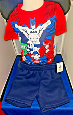 Justice League - Size 7 - 2PC Short Set NEW With Tags 