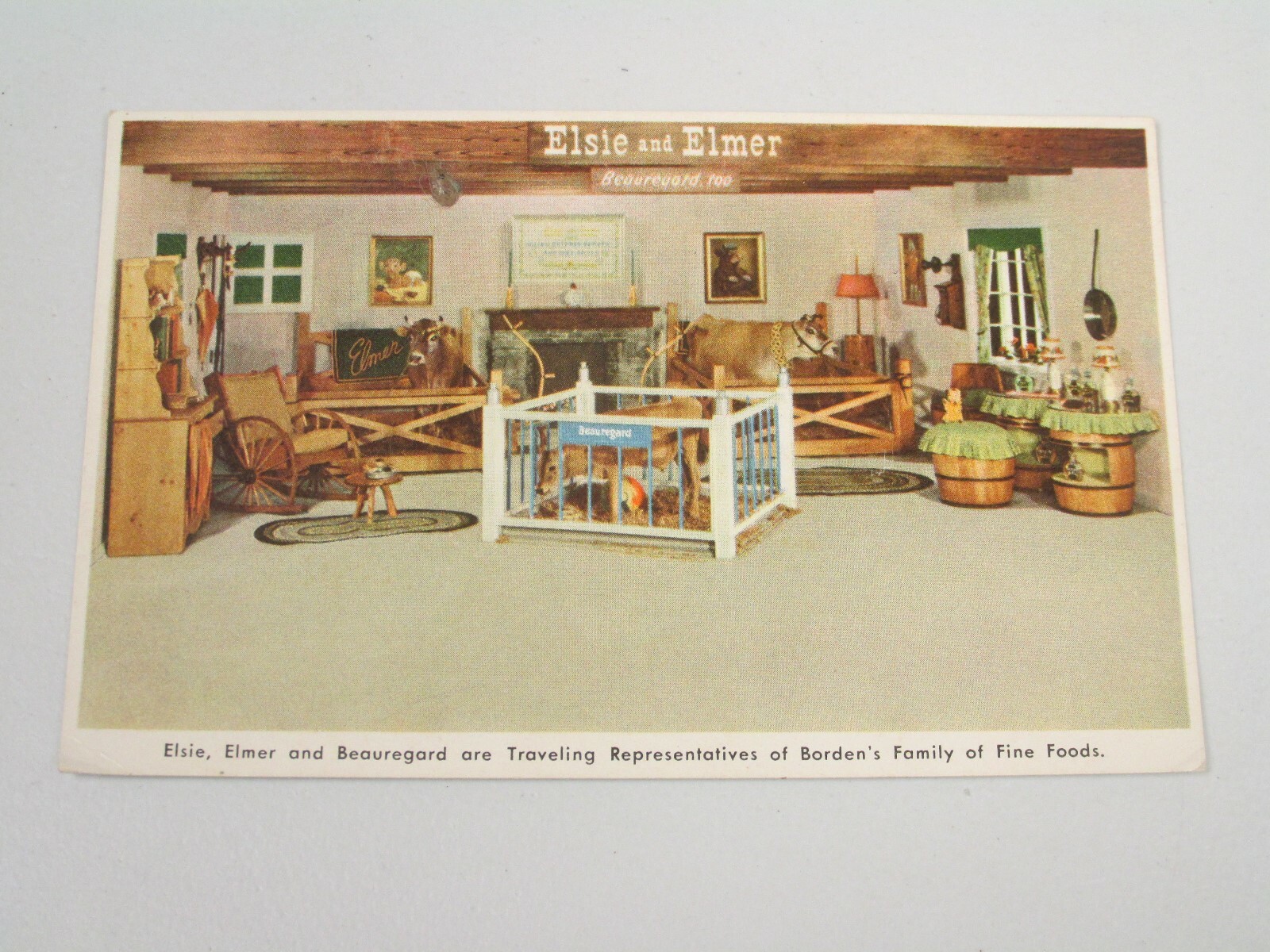 J873 Postcard Elsie & Elmer Bordens Milk family Beauregard eBay