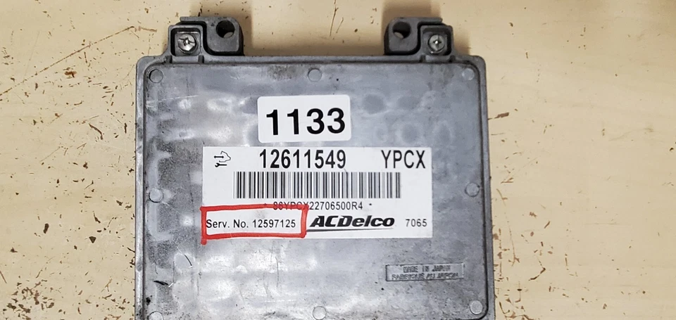 Блок управления двигателем ECM 2006-2012 Chevrolet Cobalt A/T / 12597125 - Изображение 4 из 4