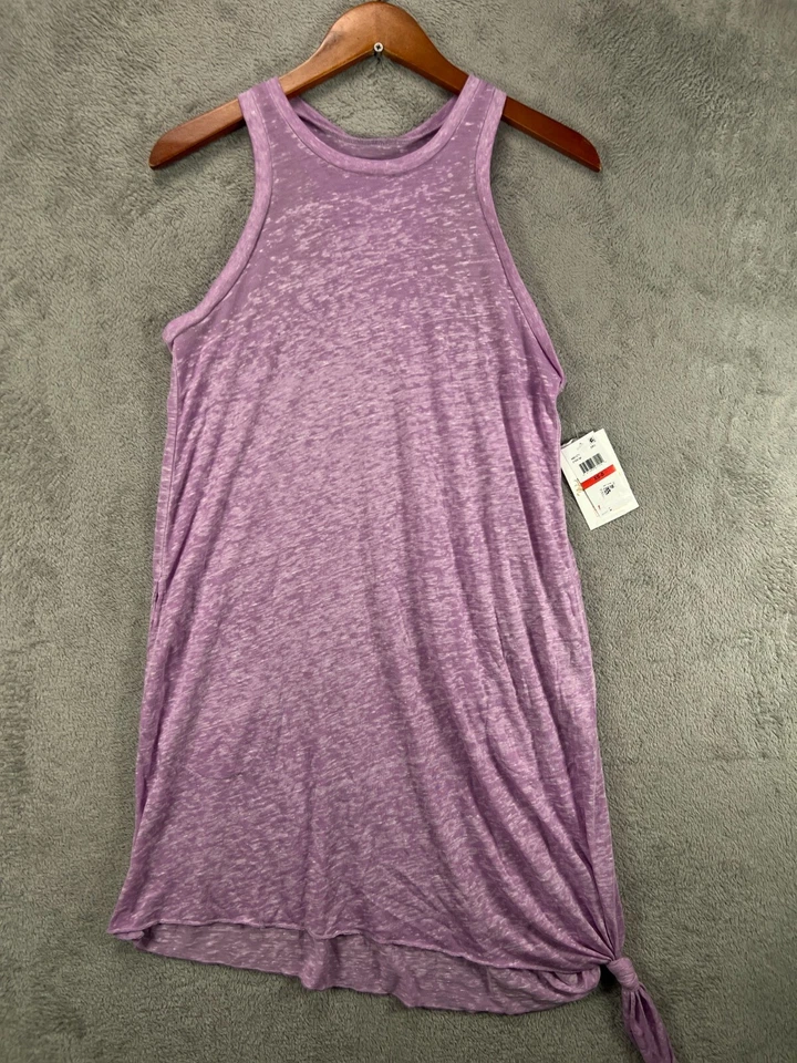 Vestido de playa Becca by Rebecca para mujer XS vestido de natación con bolsillos morados Foto 3 de 4