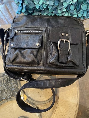 Fossil Black Soft Leather Crossbody 