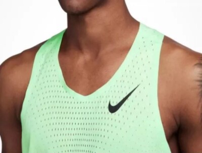 Nike Dri-FIT ADV AeroSwift Men's Racing Singlet FN4231-376 SIZE