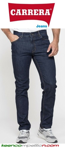 Carrera PANTALONE JEANS UOMO DENIM 700 STRETCH BLU SCURO REGULAR FIT 4  STAGIONI | eBay