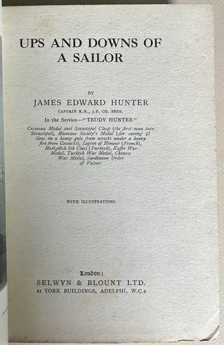 UPS AND DOWNS OF A SAILOR by James Edward Hunter (Illustrated 1st Edition 1923) - Imagen 6 de 19