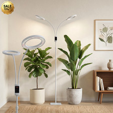 Grow Lights 48W Timer Full Spectrum LED Adjustable 47-70.9" for Indoor Plants
