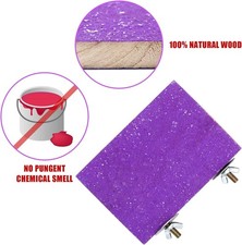 7 Pcs Bird Perch Stand Toy, Wood Parrot Stand Platform Colorful Sand Paw Grindin