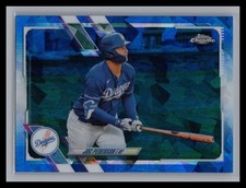 2021 Topps Chrome Sapphire #40 Joc Pederson Refractor Los Angeles Dodgers