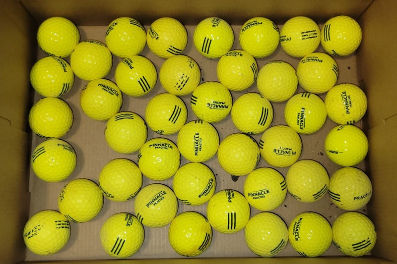 Golf Balls - 41 Pinnacle Practice balls used, but usable balls