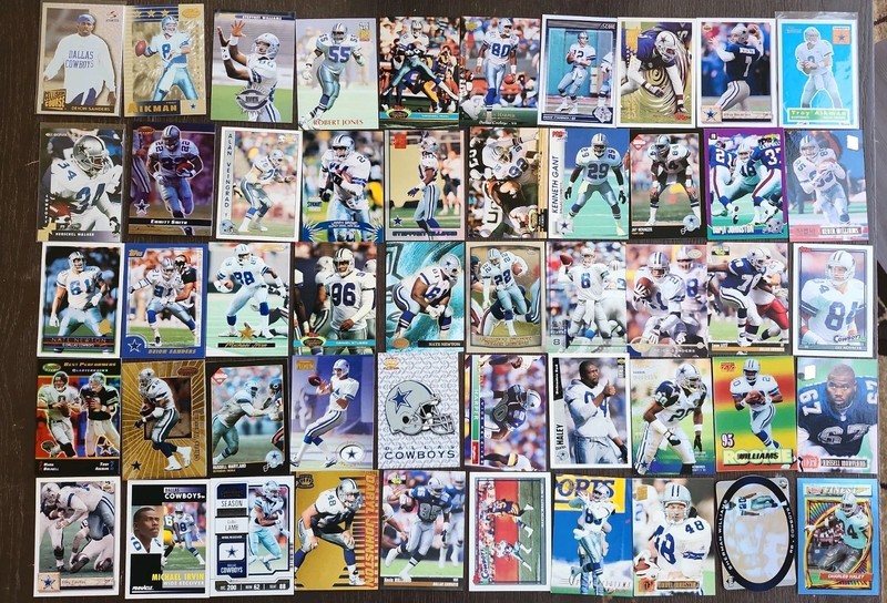 America's Cards / Lot of 50 COWBOYS 1980s/90s incl. RCs, inserts, commons [L208]