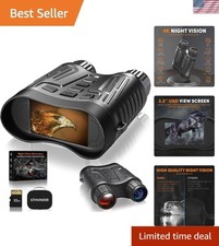 Night Vision Binoculars with App Control 4K UHD Video 52MP Photos 10X Zoom