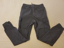 Mens H&M Cargo Pants S Small Gray Athletic Sl...