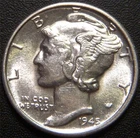 1945-D Mercury Dime - Nice Uncirculated Coin