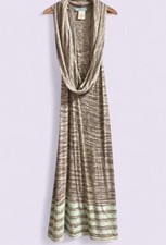 GUESS by Marciano Pastel Space Dye Cowl Neck Sleeveless Sweater Mini Dress Large