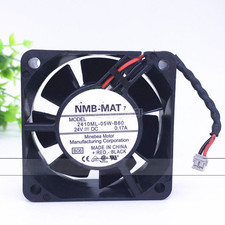 1PCS NMB 2410ML-05W-B60 DC24V 0.17A 2-wire cooling fan 6cm 6025
