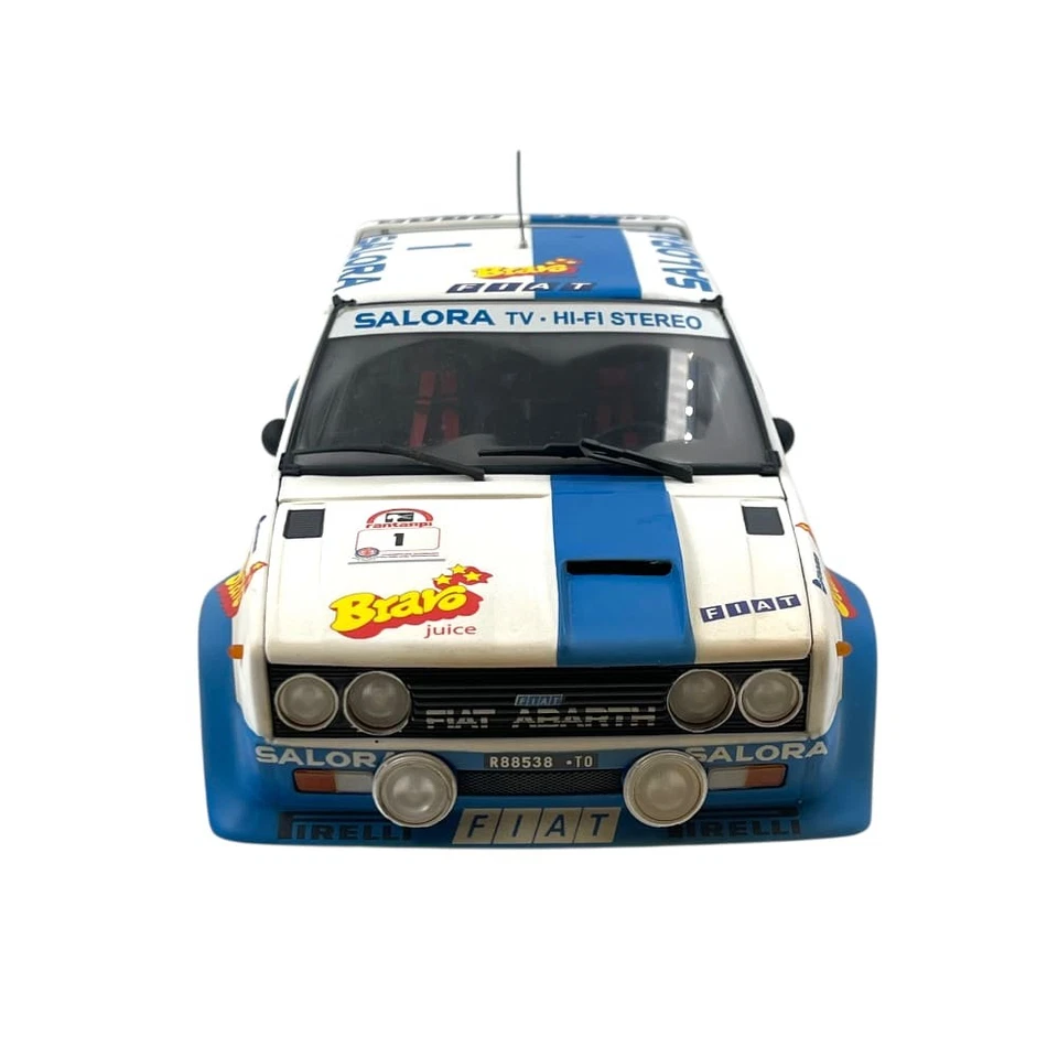 Modellino Auto Kyosho 1/18 Fiat 131 Abarth #1 Winner 1000 Lakes Rally 1980 Di... - Immagine 2 di 4