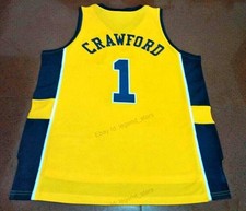 Custom Jamal Crawford #1 Basketball Jersey Men's Stitched Yellow Any Names