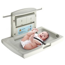Fold-Down Baby Changing Station - Wall-Mounted, Space-Saving Design with Safe...
