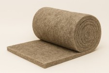 Lana di pecora tessuto non tessuto isolamento sostenibile vari formati densità 14,5 kg/m³