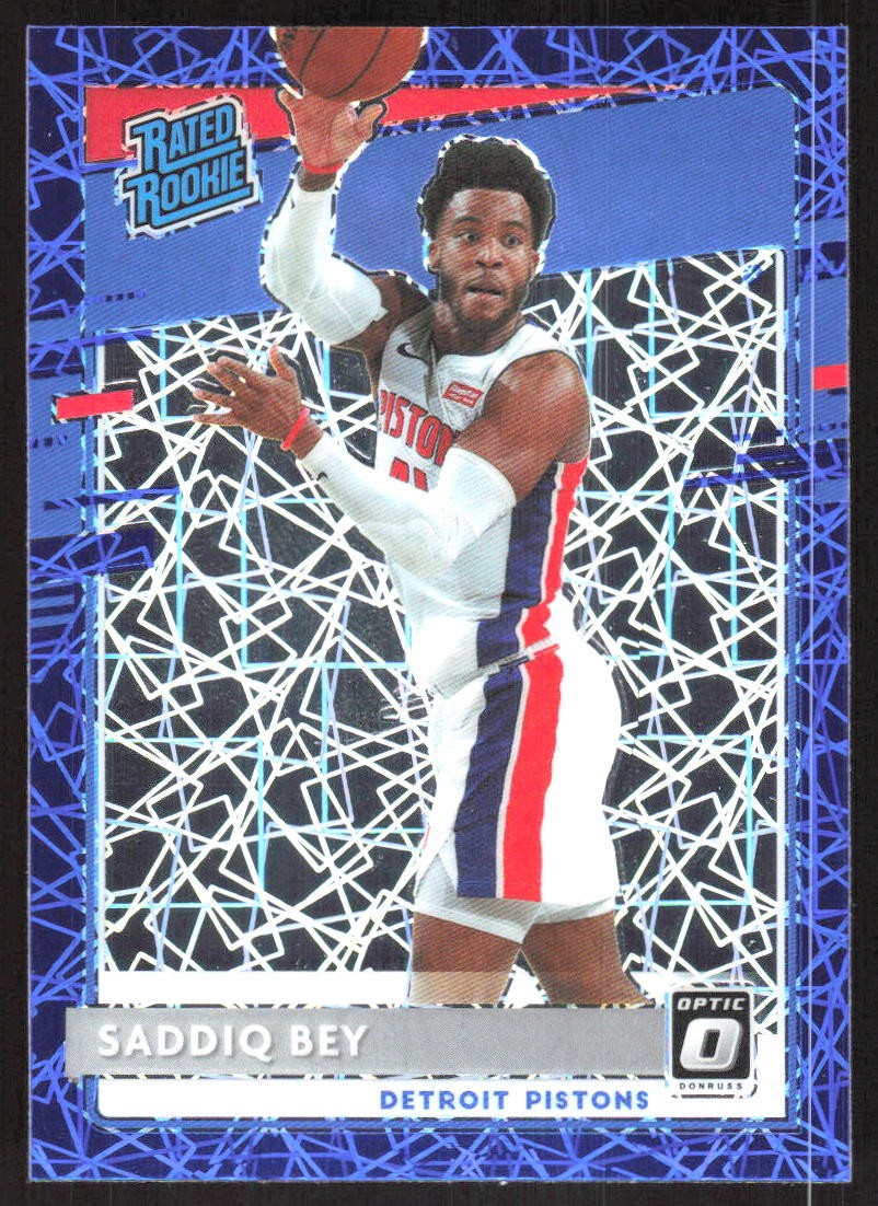 9617J 2020-21 Donruss Optic #169 Saddiq Bey Blue Velocity