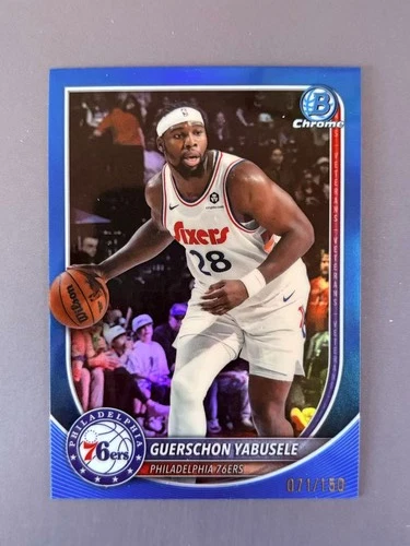Guerschon Yabusele 2025-26 Topps Bowman Chrome Basketball Blue 071/150 [dyf186