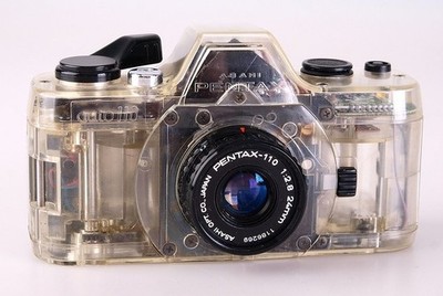Asahi Pentax 110 camera transparent body. Very limited production and hard to fi