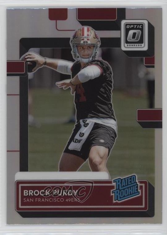 2022 Panini Donruss Rated Optic Preview Holo Brock Purdy #P-374 Rookie RC 09sm