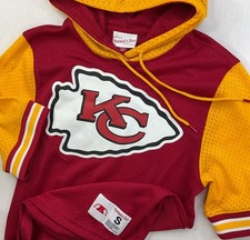 Mitchell Ness Kansas City Chiefs Hoodie S Buzzer Beater Mesh Pullover NFL Hoody