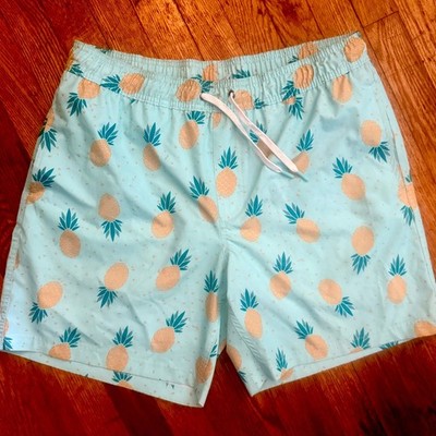Resort Pineapple Print Swim Trunks Size L