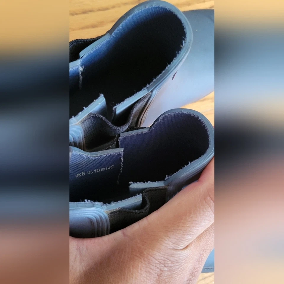 Hunter Chelsea Rain Fall Botas Talla Mujer 10 Azul Foto 4 de 4