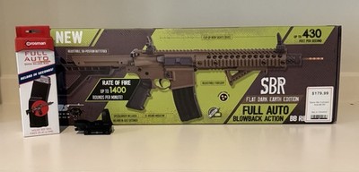 DPMS crossman SBR Panther Arms Full Auto Co2 Air Rifle BB GUN (4.5 mm) &Red Dot