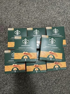 64 ct Nespresso Pods Starbucks CARAMEL Medium Roast Coffee Vertuo Capsules LOT