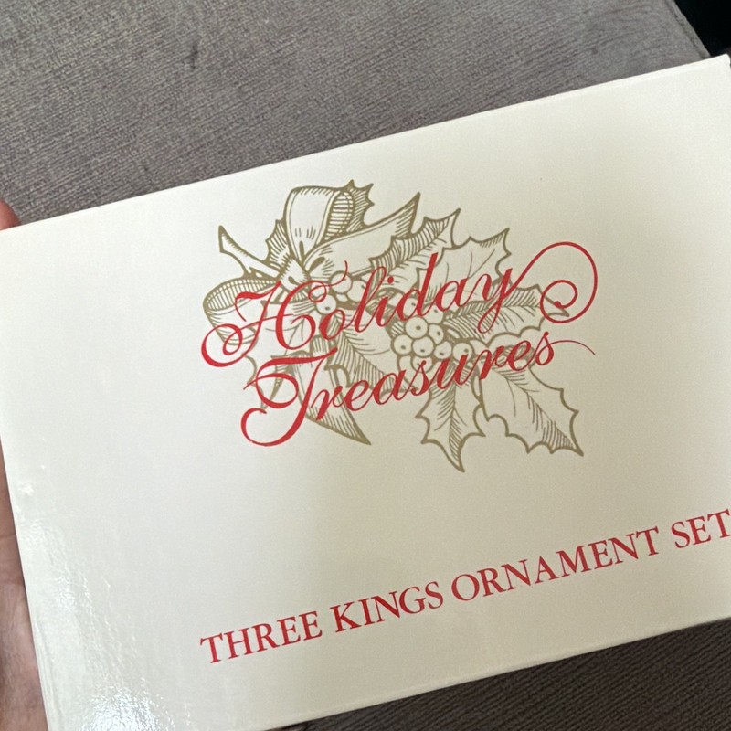 Christmas Holiday Three Kings Ornament Set, Three Kings Theme Decor