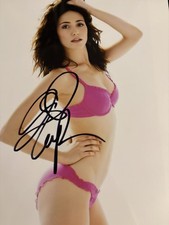 EMMY ROSSUM/Shameless Furious Pink Bikini Sexy Signed Autographs 8x10 Photo LOA