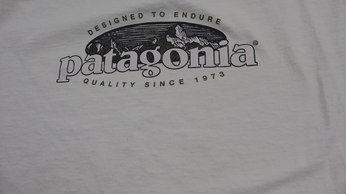 Vintage Patagonia Beneficial T Shirt Mens M White Long Sleeve USA