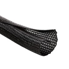 10ft Braided Split Wire Loom Sleeve 1/4in High Temp Automotive Cable Cover