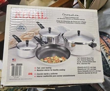 Regal Ware Coronation Cookware 7 Pc. Set. BRAND NEW IN BOX Saucepans/Dutch Oven+