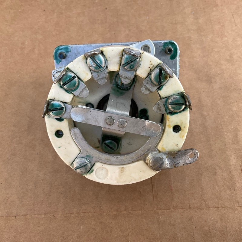 VTG General Electric GE 6 Position Power Rotary Switch Ham Radio Military 746460