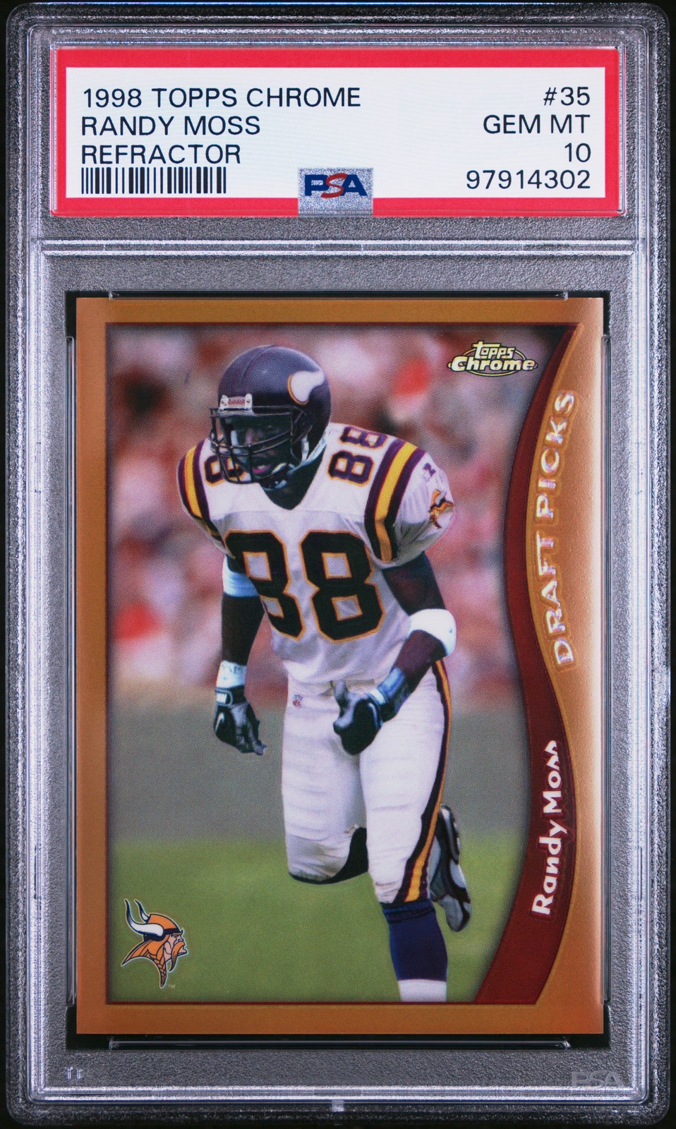 Randy Moss Topps Chrome #35 Refractor